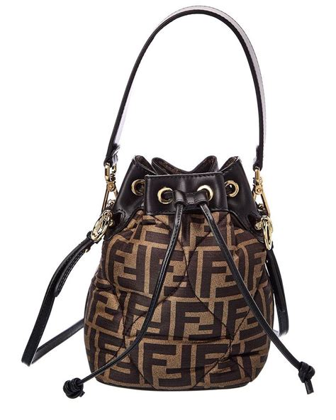 fendi bucket bag black|Fendi bucket bag vintage.